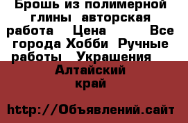 Брошь из полимерной глины, авторская работа. › Цена ­ 900 - Все города Хобби. Ручные работы » Украшения   . Алтайский край